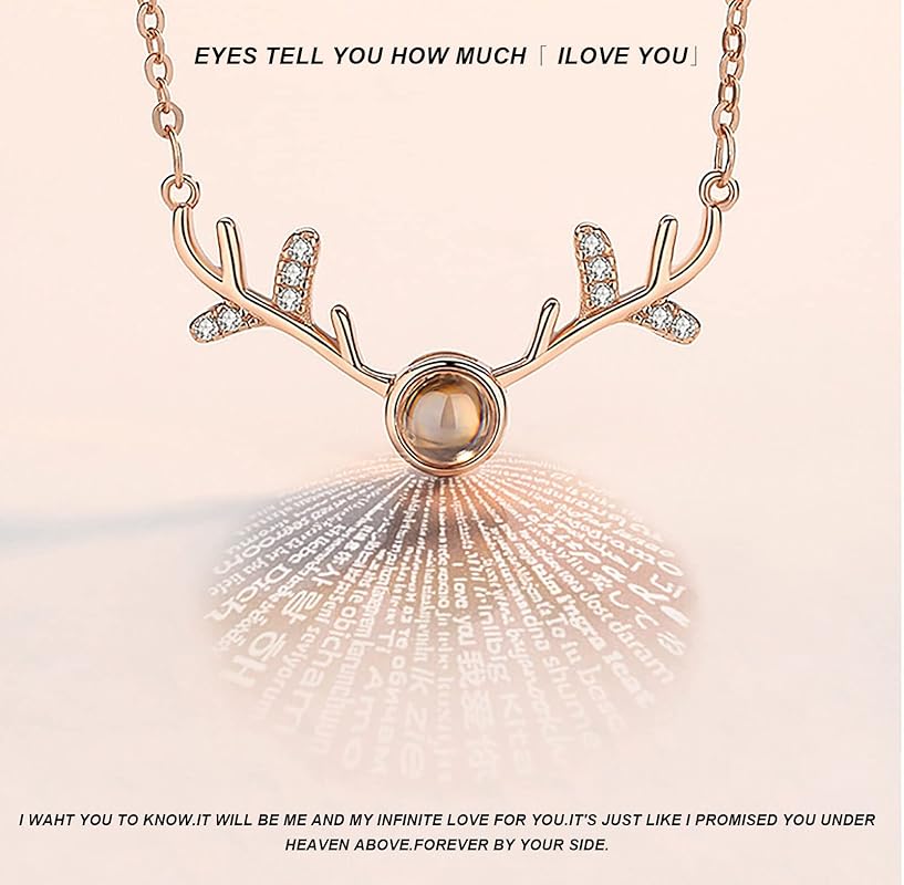 I love You Projection Necklace 100 Languages