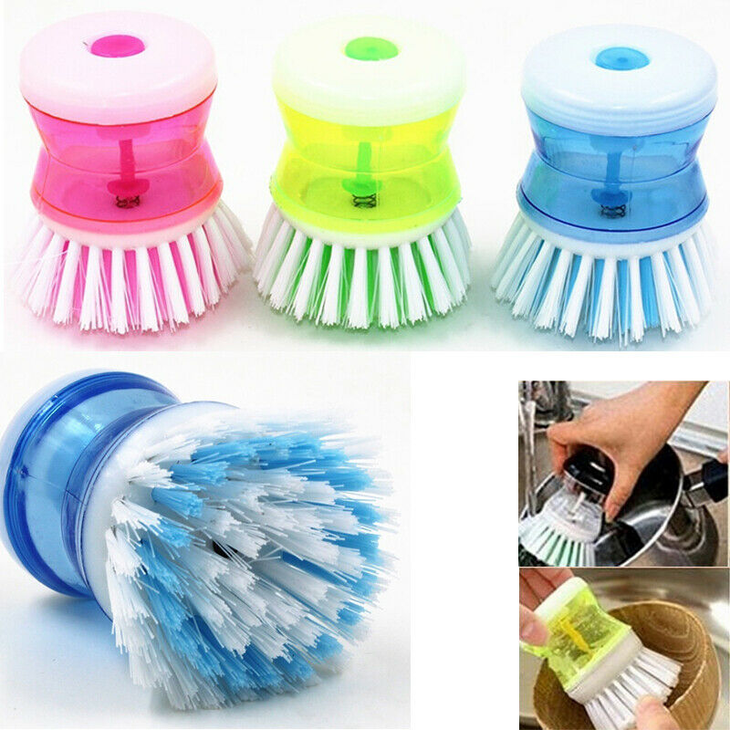 Self Dispensing Cleaning Brush Dish Brush Liquid Soap Plastic Dish Cleaning Brush Home Cleaning