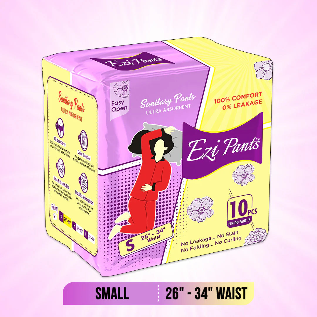 Ezi-Pants Sanitary Pants Ultra Absorbent Protection upto 12 hours ( 10 Pack )
