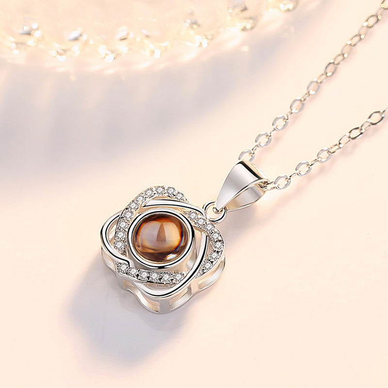 Eternal Roses Box with Necklace - Eternal Rose Love