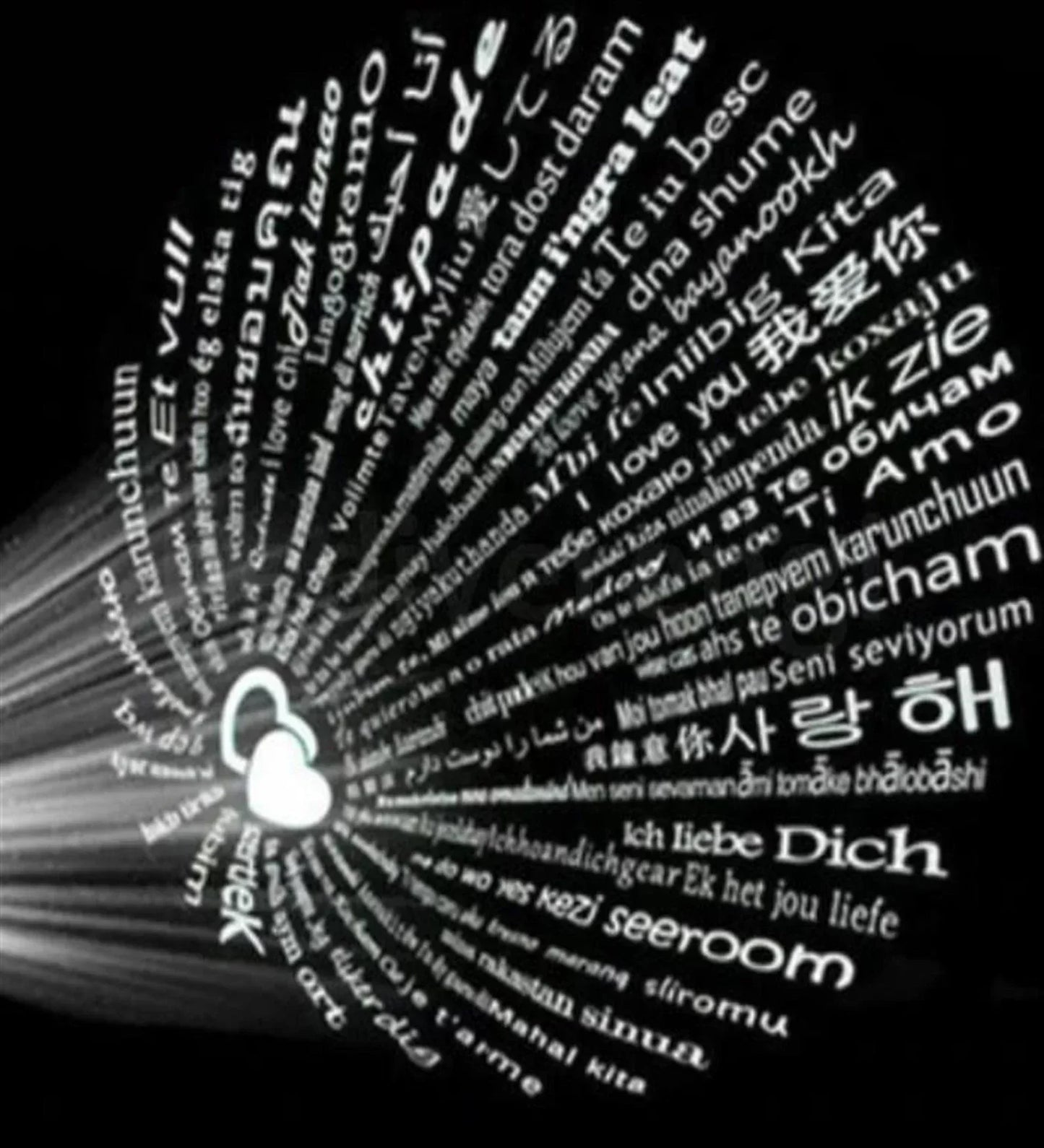 I love you in 100 Languages necklece