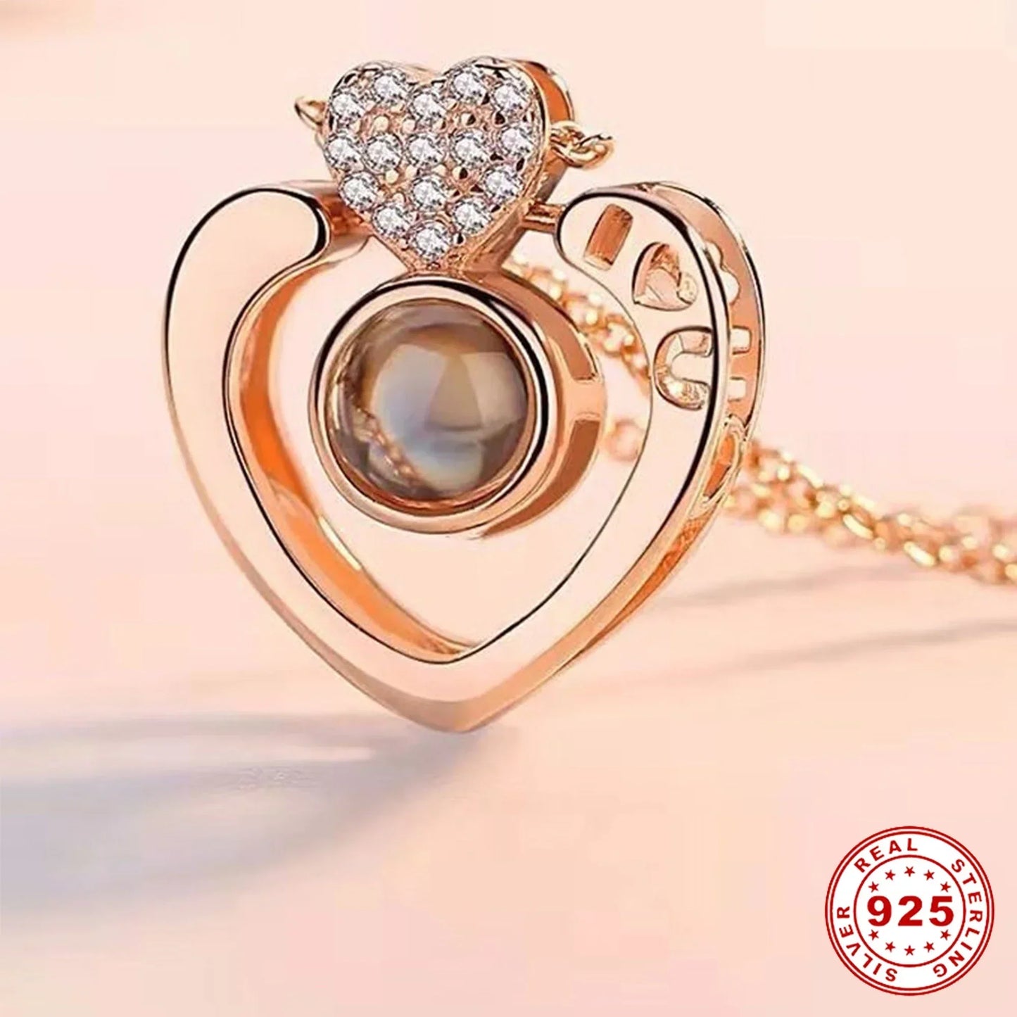 I love You Projection Necklace 100 Languages